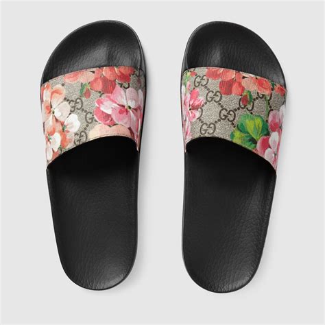 gucci chunky slide|Gucci bloom sliders women.